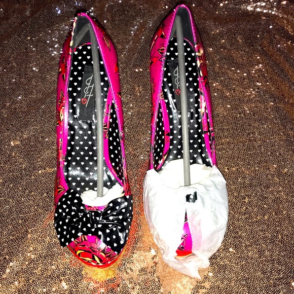 NEW IRON FIST LOVE ME NOW WEDGE  PLATFORM SIZE 7🔥 - Picture 2 of 10